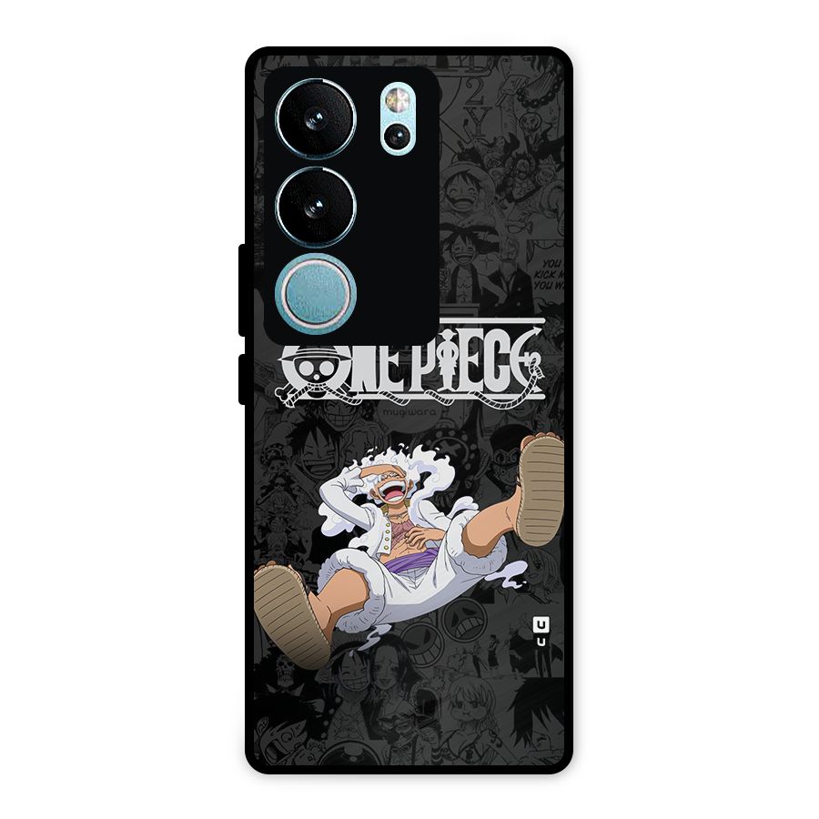 One Piece Manga Laughing Metal Back Case for Vivo V29 Pro