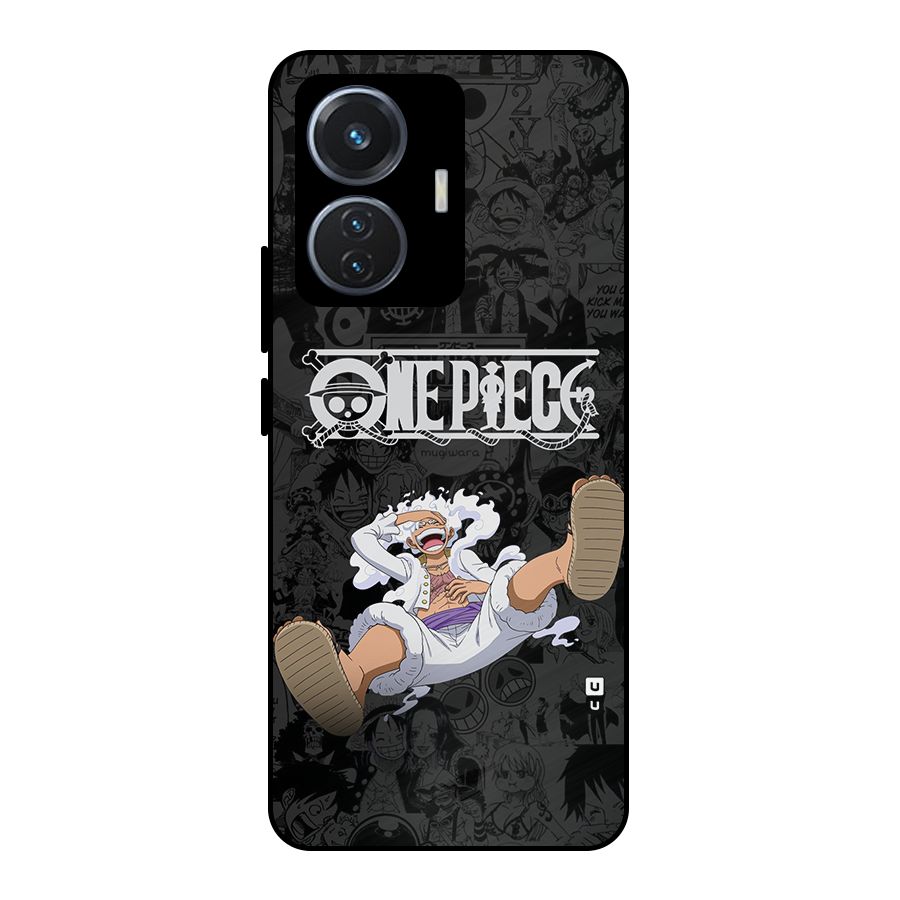 One Piece Manga Laughing Metal Back Case for iQOO Z6 44W