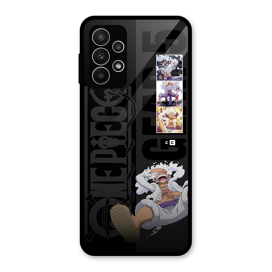 One Piece Monkey D LUffy Gear 5 Glass Back Case for Galaxy A23