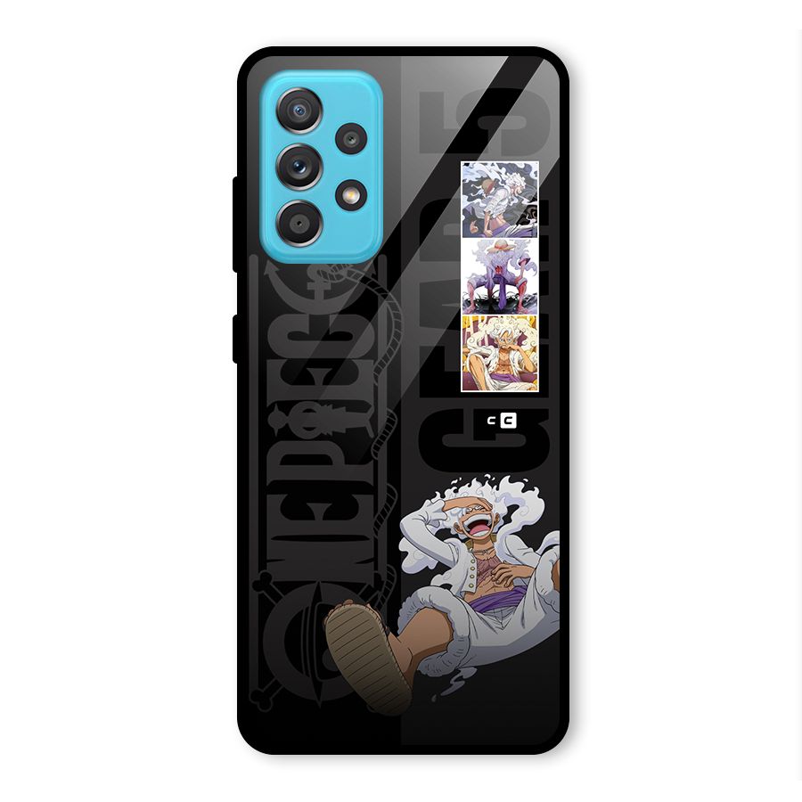 One Piece Monkey D LUffy Gear 5 Glass Back Case for Galaxy A52s 5G