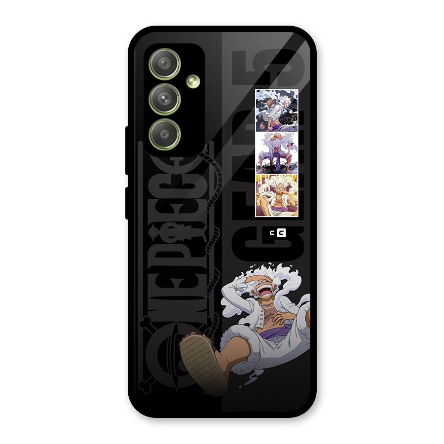 One Piece Monkey D LUffy Gear 5 Glass Back Case for Galaxy A54