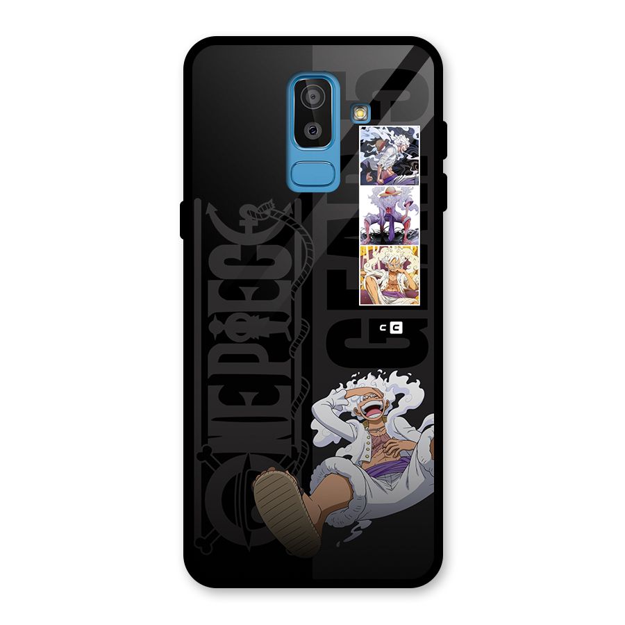 One Piece Monkey D LUffy Gear 5 Glass Back Case for Galaxy J8