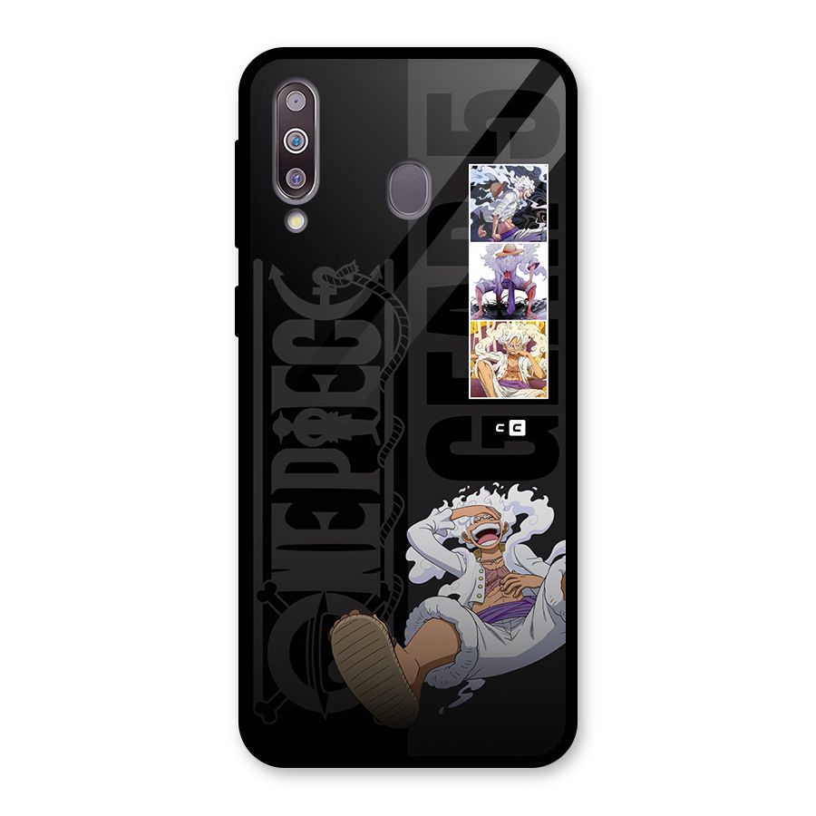 One Piece Monkey D LUffy Gear 5 Glass Back Case for Galaxy M30