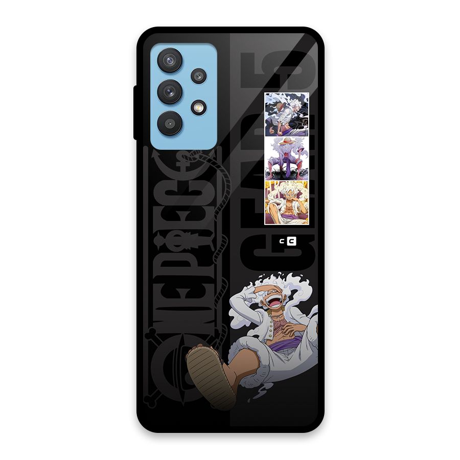 One Piece Monkey D LUffy Gear 5 Glass Back Case for Galaxy M32 5G
