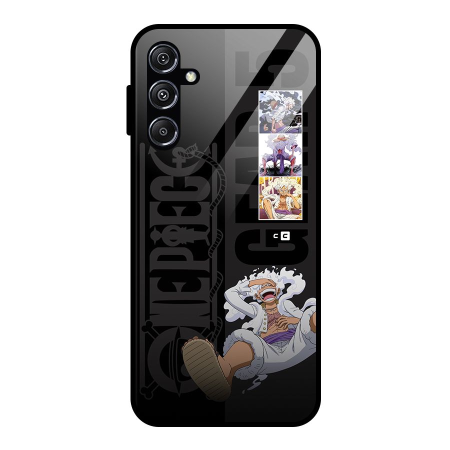 One Piece Monkey D LUffy Gear 5 Glass Back Case for Galaxy M34 5G