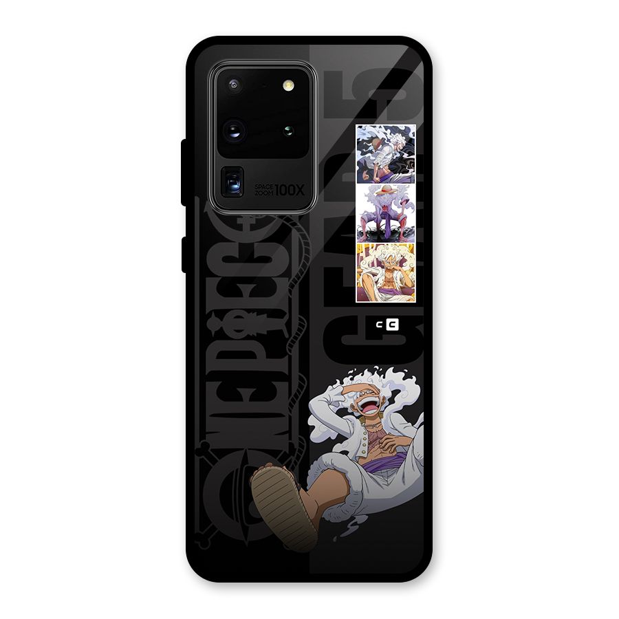 One Piece Monkey D LUffy Gear 5 Glass Back Case for Galaxy S20 Ultra