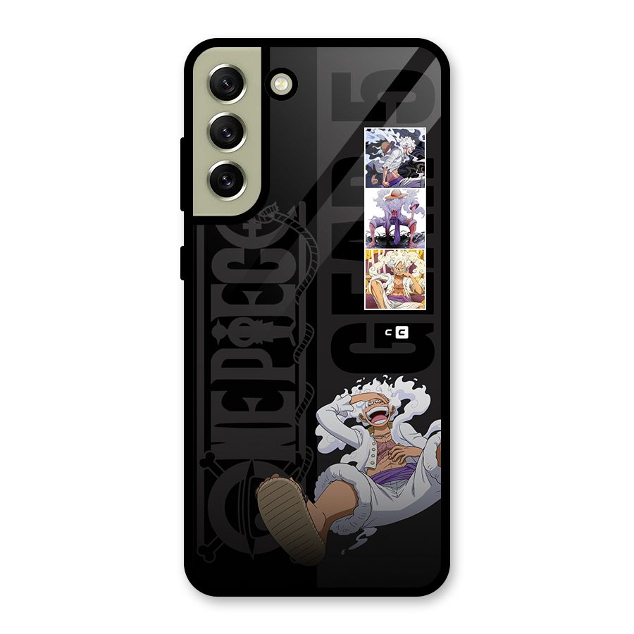 One Piece Monkey D LUffy Gear 5 Glass Back Case for Galaxy S21 FE 5G