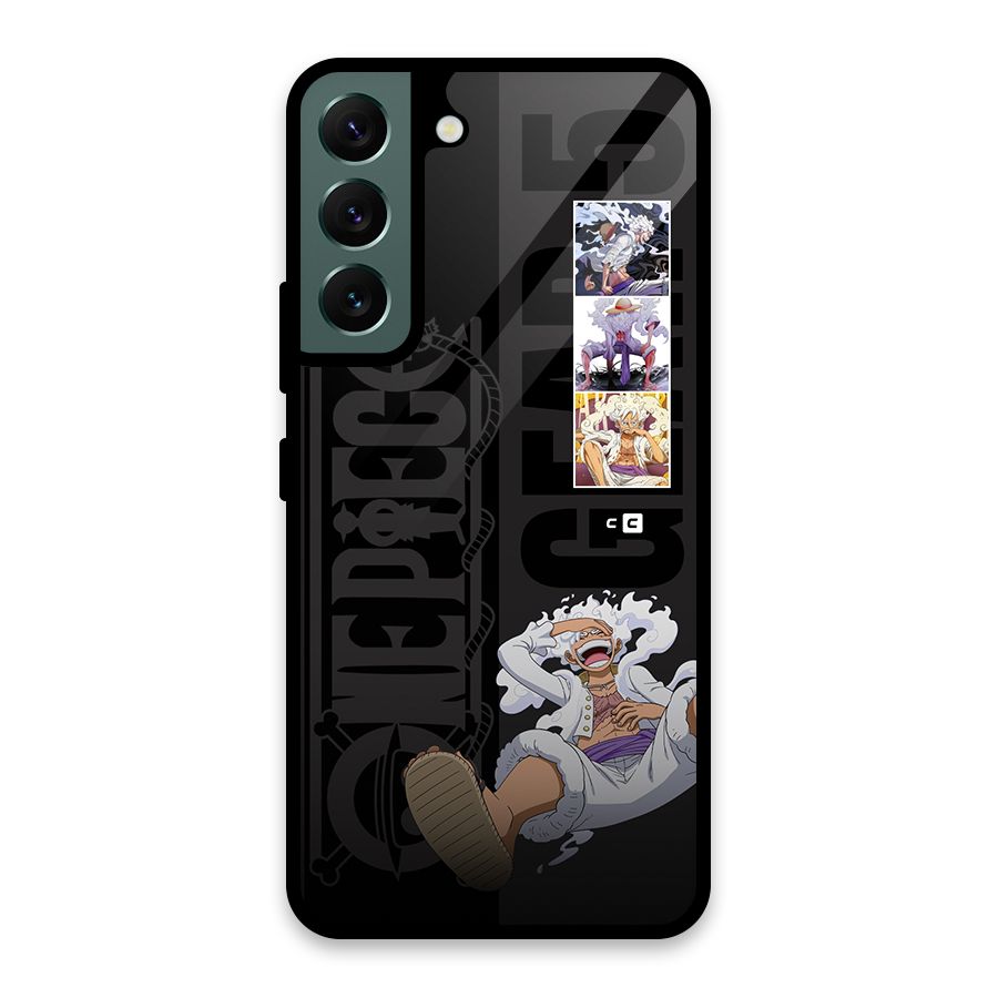 One Piece Monkey D LUffy Gear 5 Glass Back Case for Galaxy S22 5G