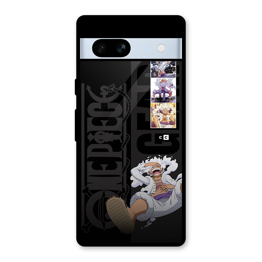 One Piece Monkey D LUffy Gear 5 Glass Back Case for Google Pixel 7a