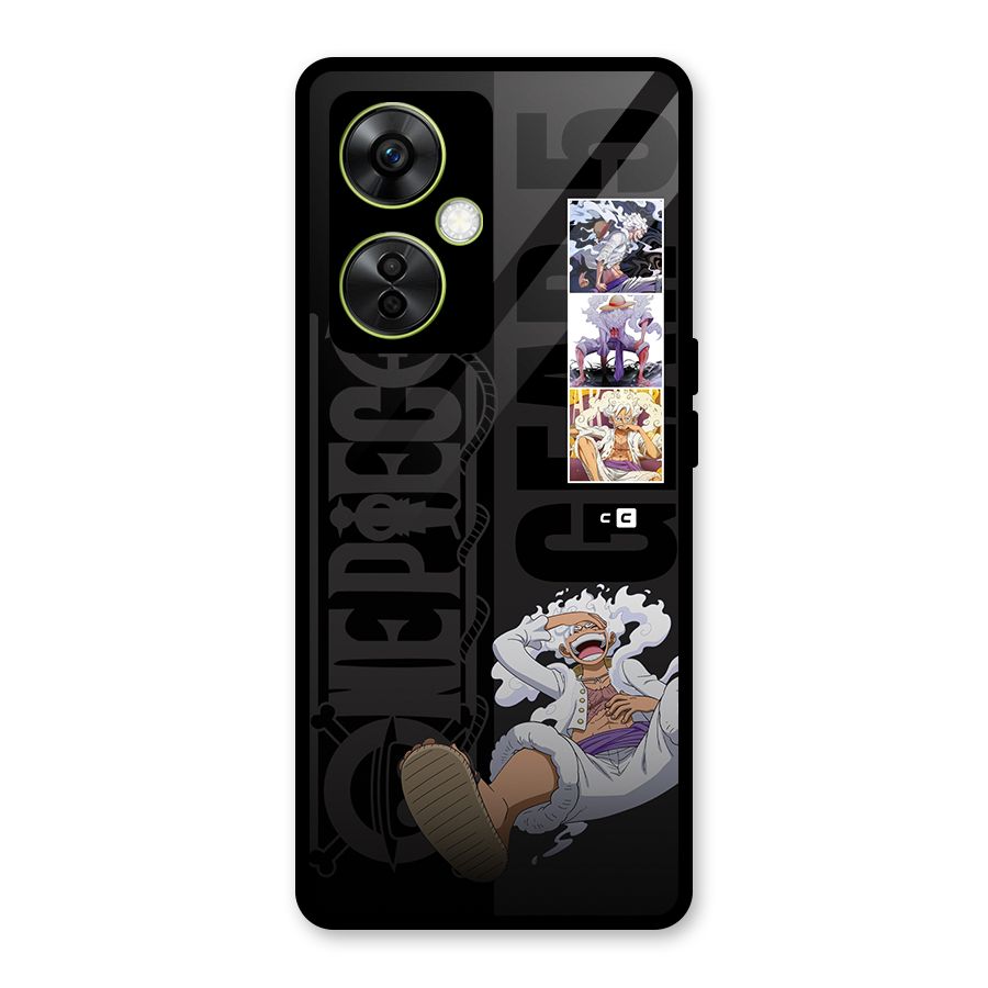 One Piece Monkey D LUffy Gear 5 Glass Back Case for OnePlus Nord CE 3 Lite