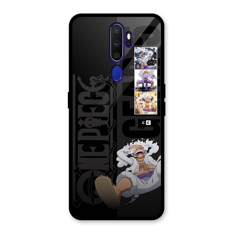 One Piece Monkey D LUffy Gear 5 Glass Back Case for Oppo A9 (2020)