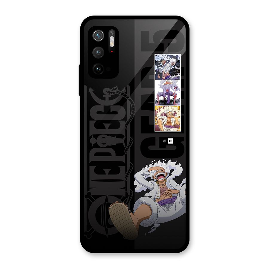 One Piece Monkey D LUffy Gear 5 Glass Back Case for Poco M3 Pro 5G