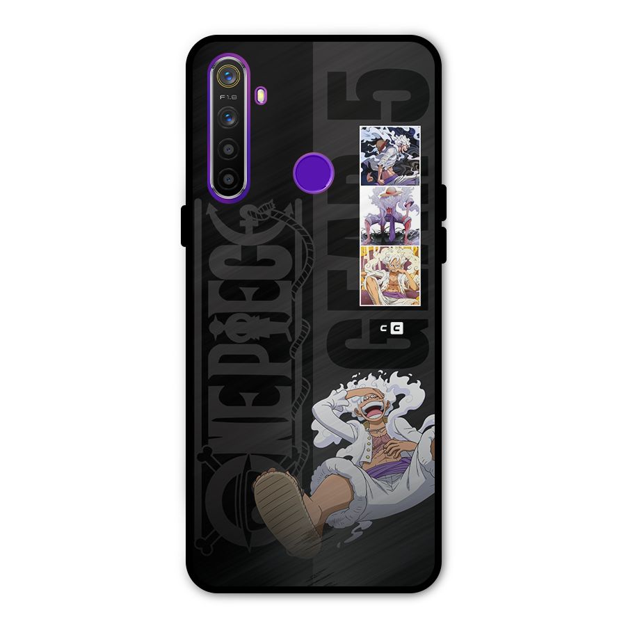 One Piece Monkey D LUffy Gear 5 Glass Back Case for Realme 5s