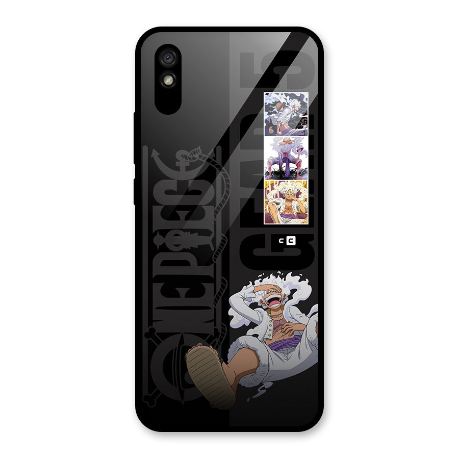 One Piece Monkey D LUffy Gear 5 Glass Back Case for Redmi 9A