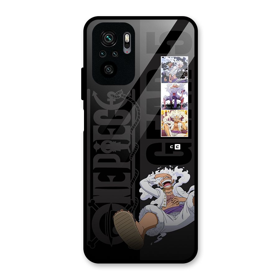 One Piece Monkey D LUffy Gear 5 Glass Back Case for Redmi Note 10S