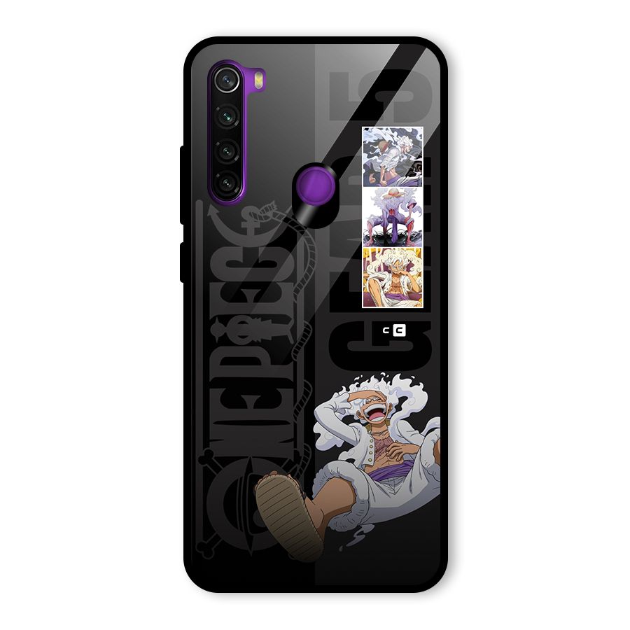 One Piece Monkey D LUffy Gear 5 Glass Back Case for Redmi Note 8