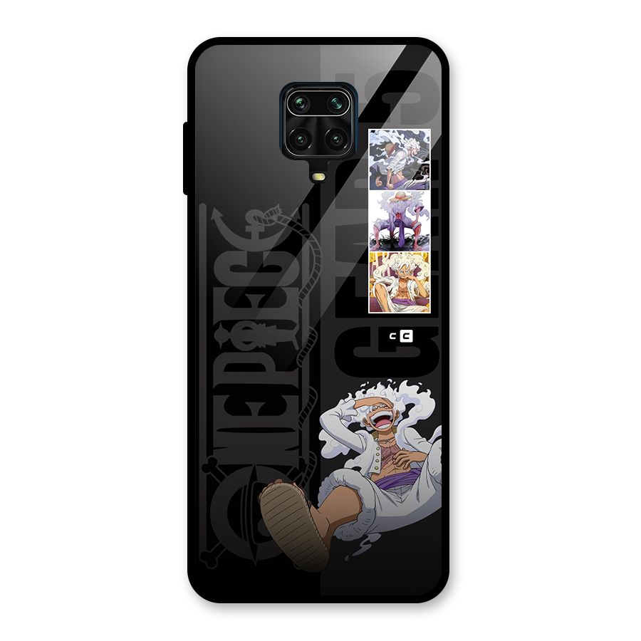 One Piece Monkey D LUffy Gear 5 Glass Back Case for Redmi Note 9 Pro Max