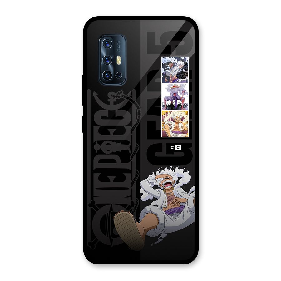 One Piece Monkey D LUffy Gear 5 Glass Back Case for Vivo V17