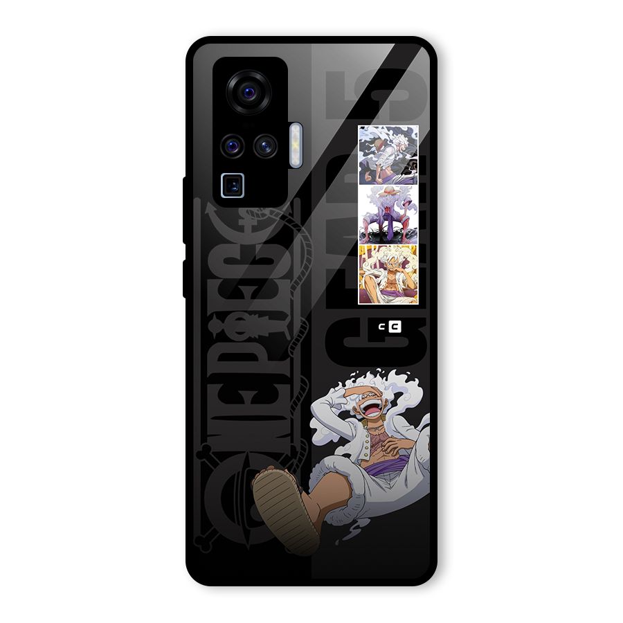 One Piece Monkey D LUffy Gear 5 Glass Back Case for Vivo X50 Pro