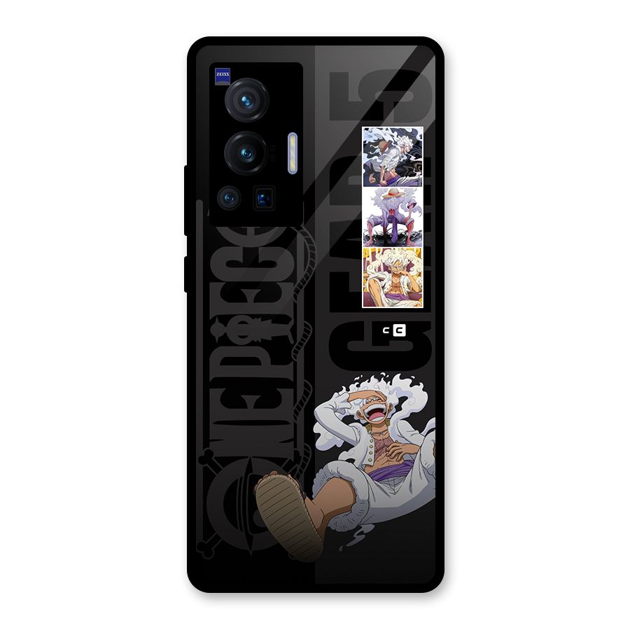 One Piece Monkey D LUffy Gear 5 Glass Back Case for Vivo X70 Pro