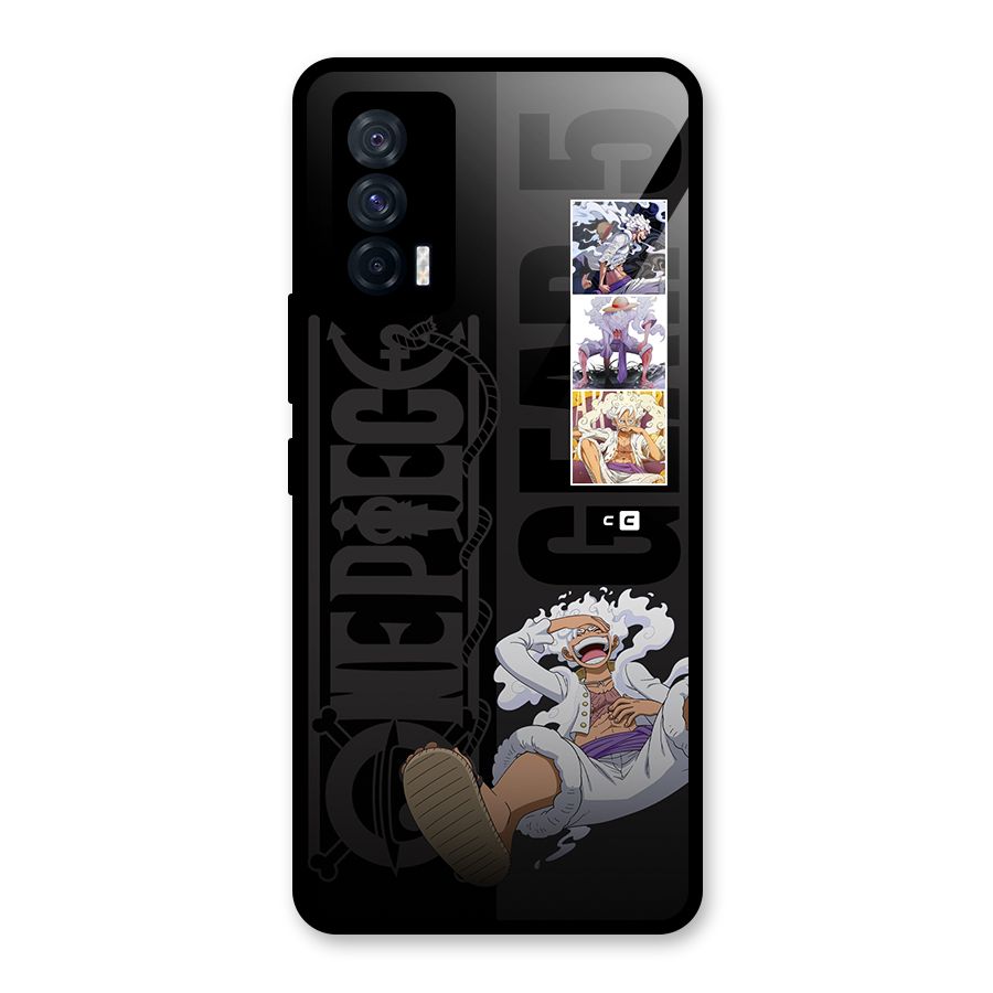 One Piece Monkey D LUffy Gear 5 Glass Back Case for Vivo iQOO 7 5G
