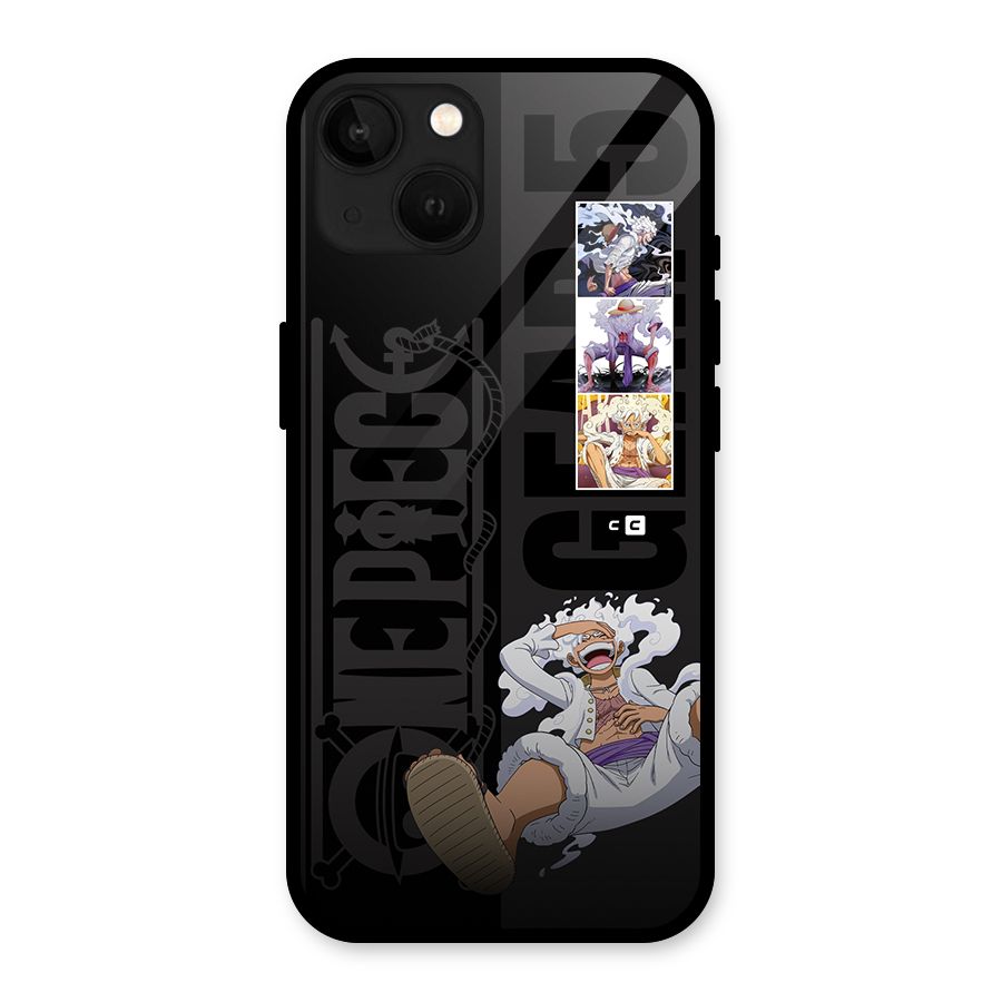 One Piece Monkey D LUffy Gear 5 Glass Back Case for iPhone 13
