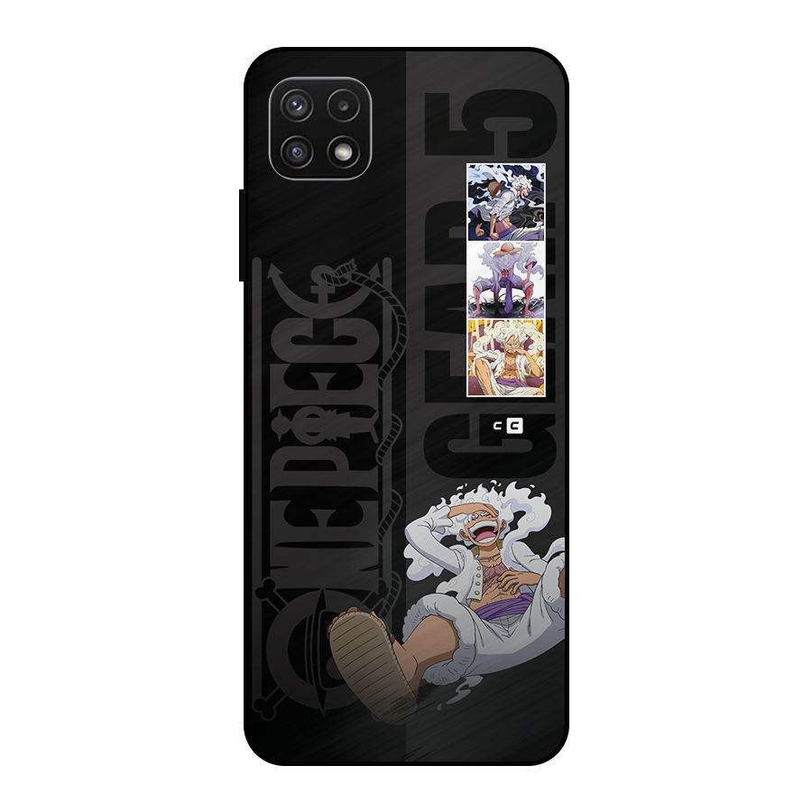 One Piece Monkey D LUffy Gear 5 Metal Back Case for Galaxy A22 5G
