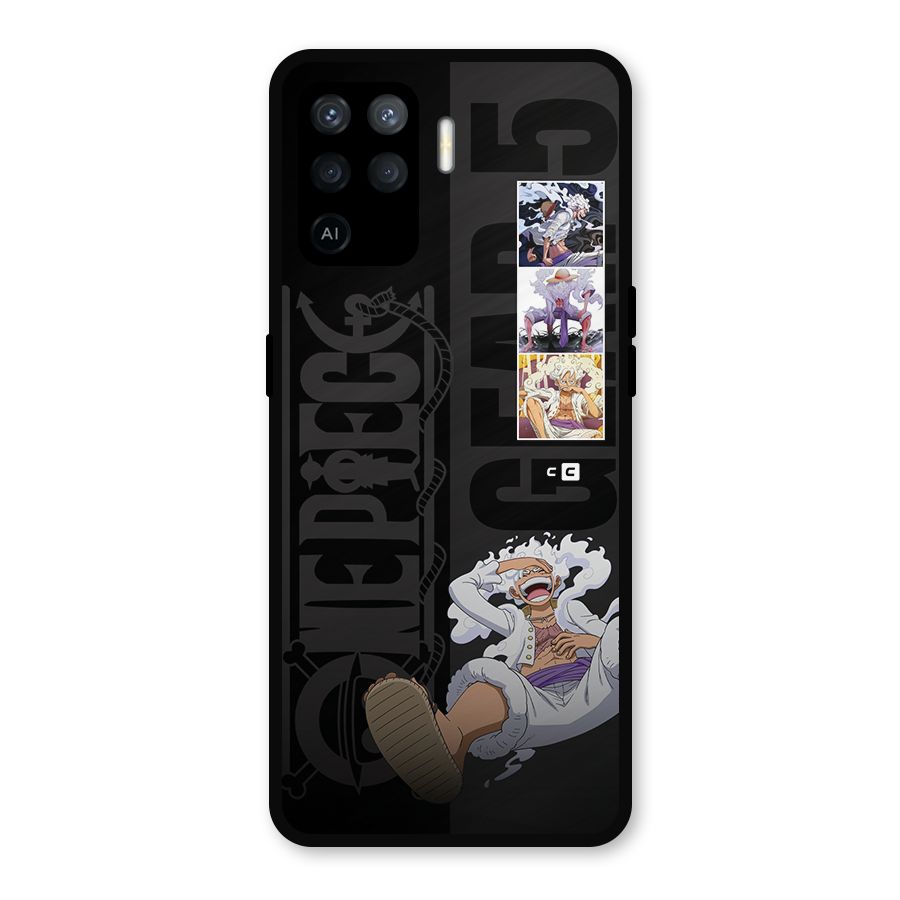 One Piece Monkey D LUffy Gear 5 Metal Back Case for Oppo F19 Pro