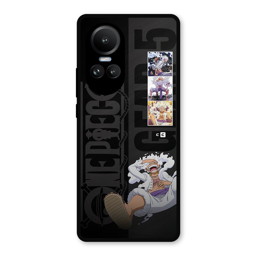 One Piece Monkey D LUffy Gear 5 Metal Back Case for Oppo Reno10 Pro