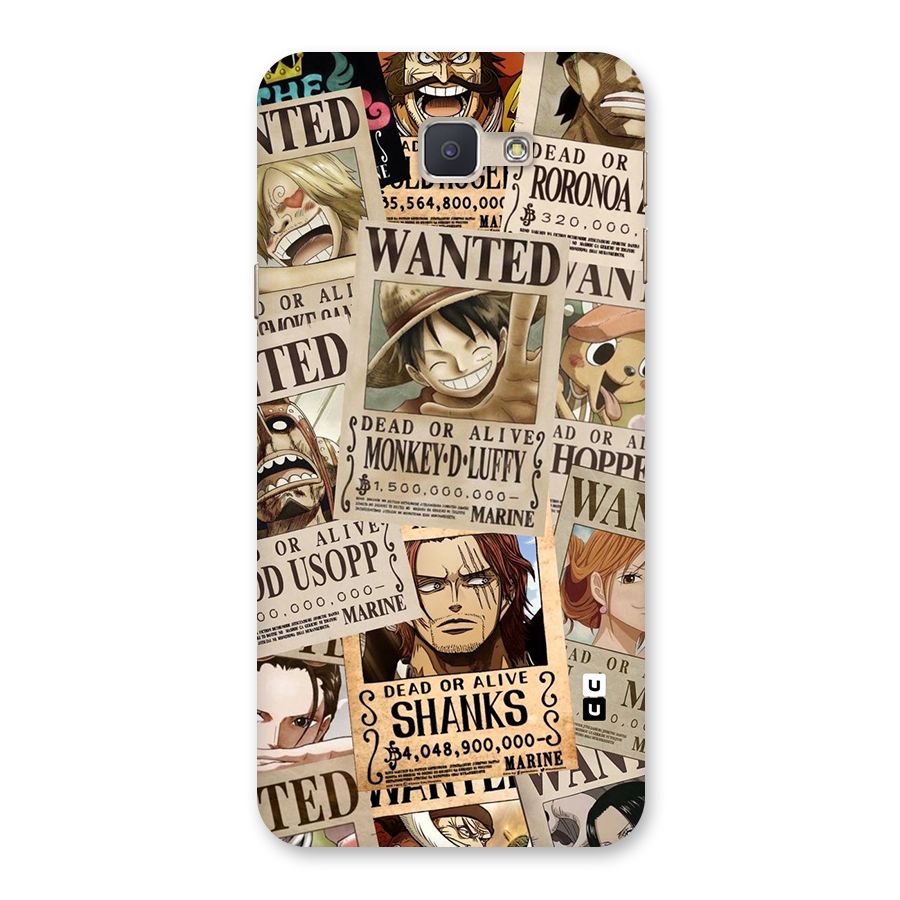 One Piece Most Wanted Back Case for Galaxy J5 Prime