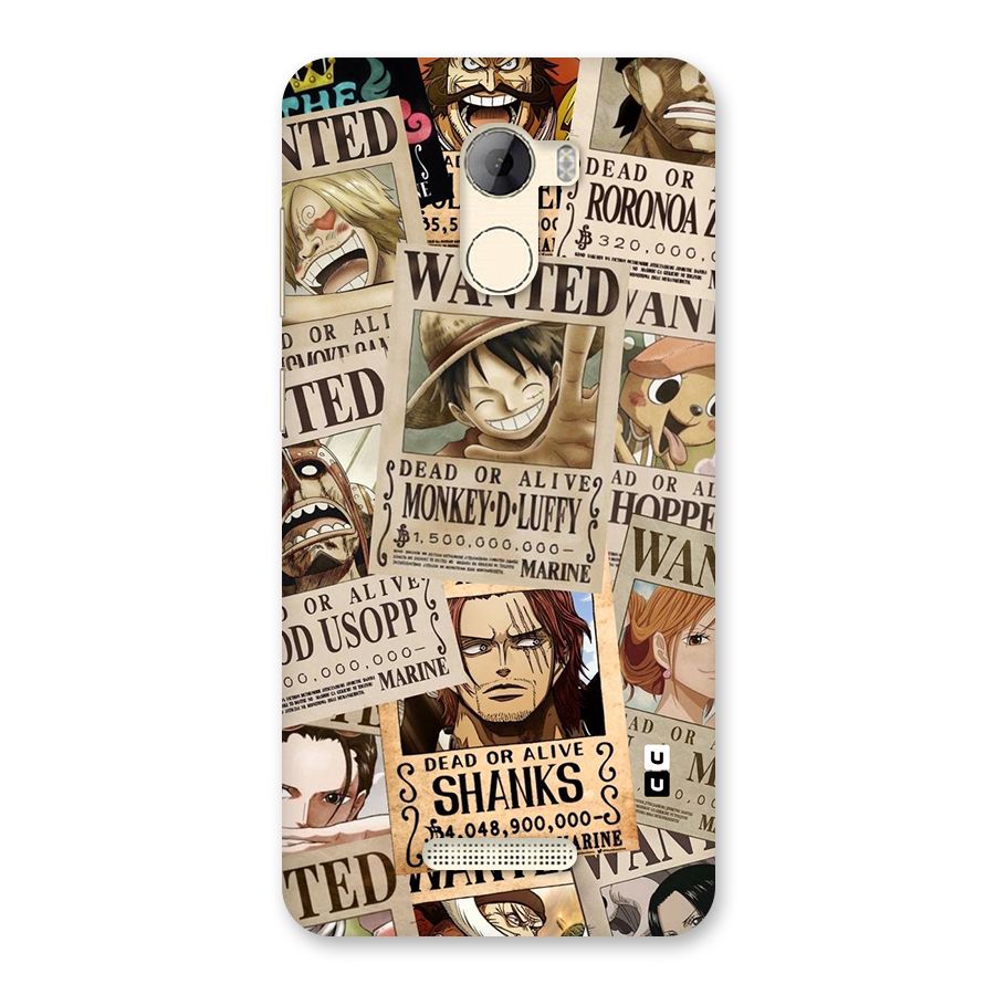 One Piece Most Wanted Back Case for Gionee A1 LIte