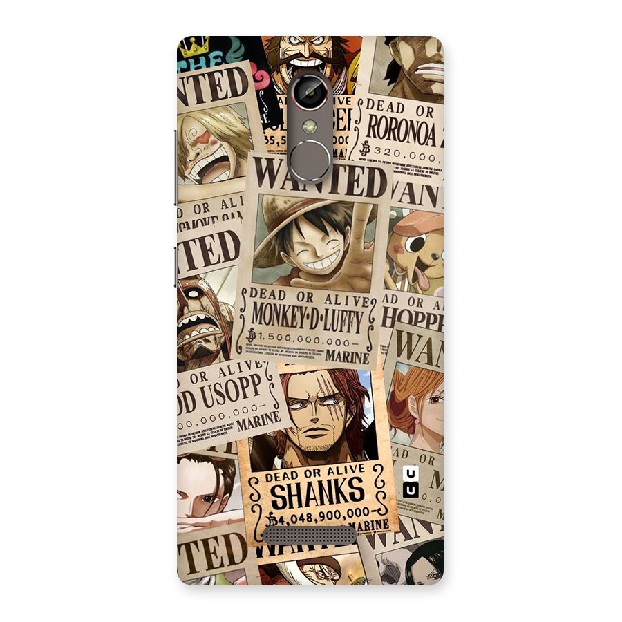 One Piece Most Wanted Back Case for Gionee S6s