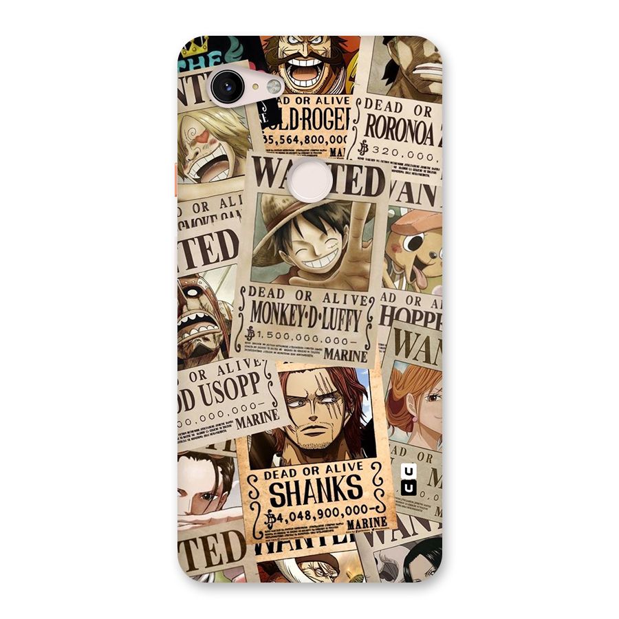 One Piece Most Wanted Back Case for Google Pixel 3 XL