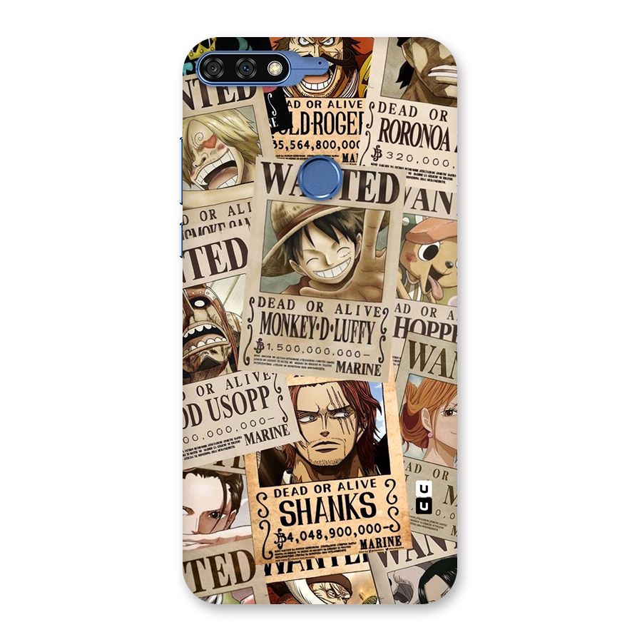 One Piece Most Wanted Back Case for Honor 7C