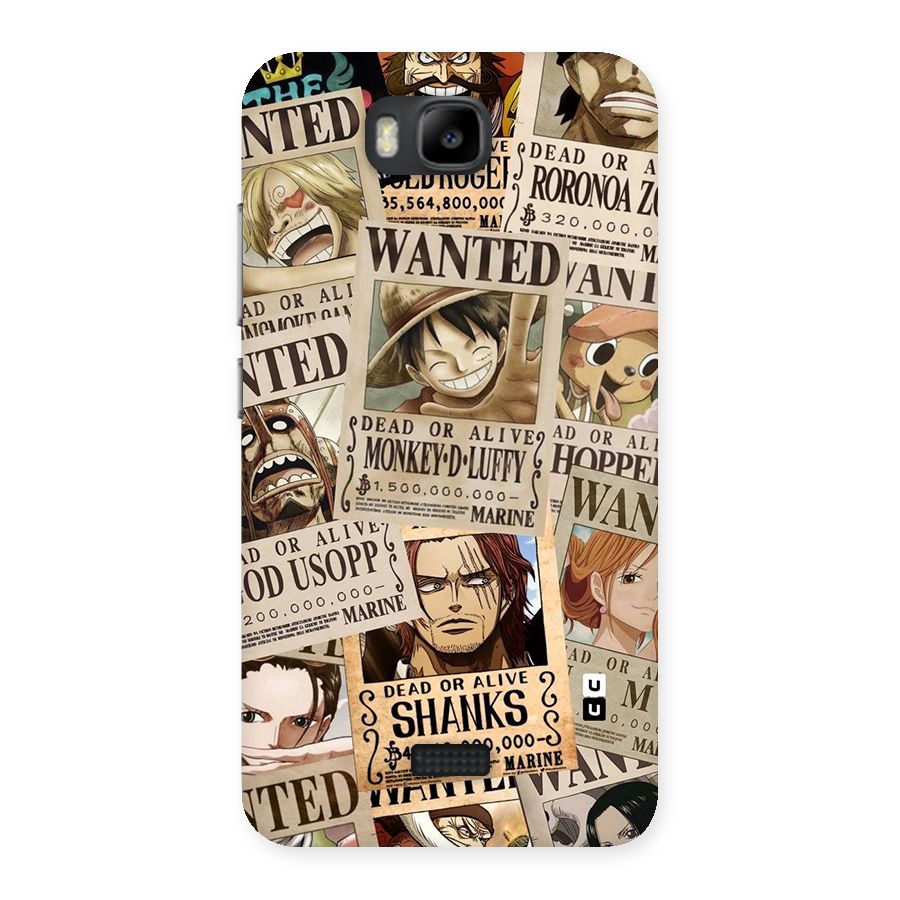 One Piece Most Wanted Back Case for Honor Bee