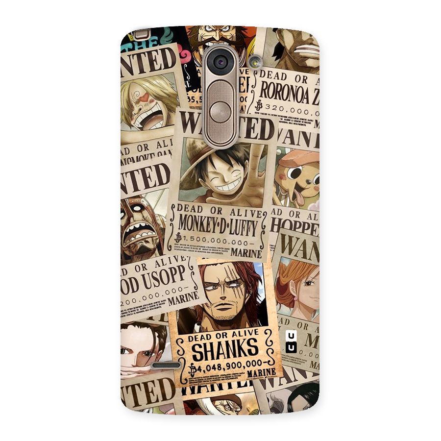 One Piece Most Wanted Back Case for LG G3 Stylus