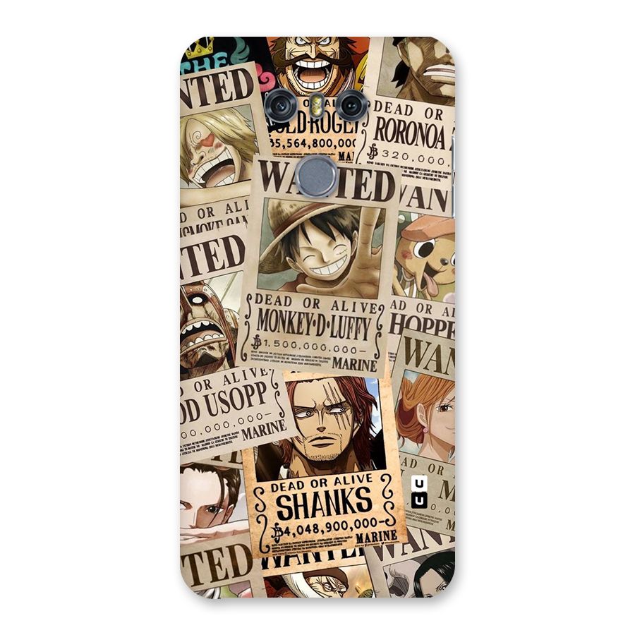 One Piece Most Wanted Back Case for LG G6