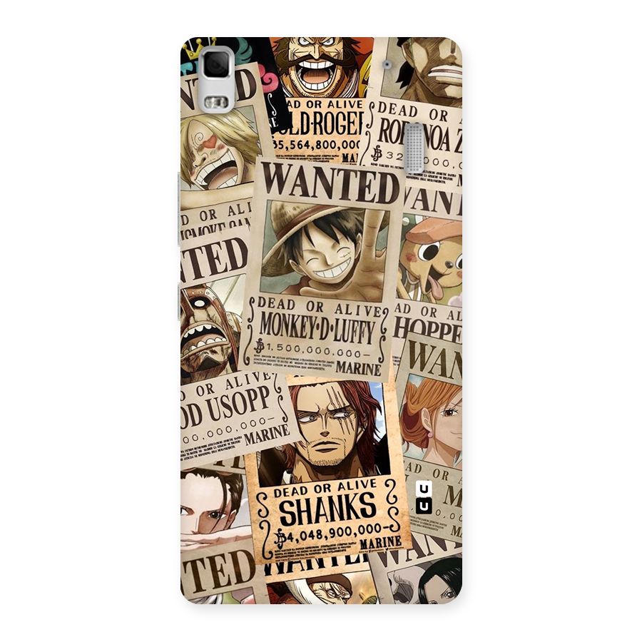 One Piece Most Wanted Back Case for Lenovo K3 Note