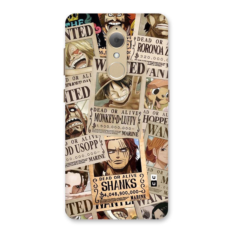 One Piece Most Wanted Back Case for Lenovo K8