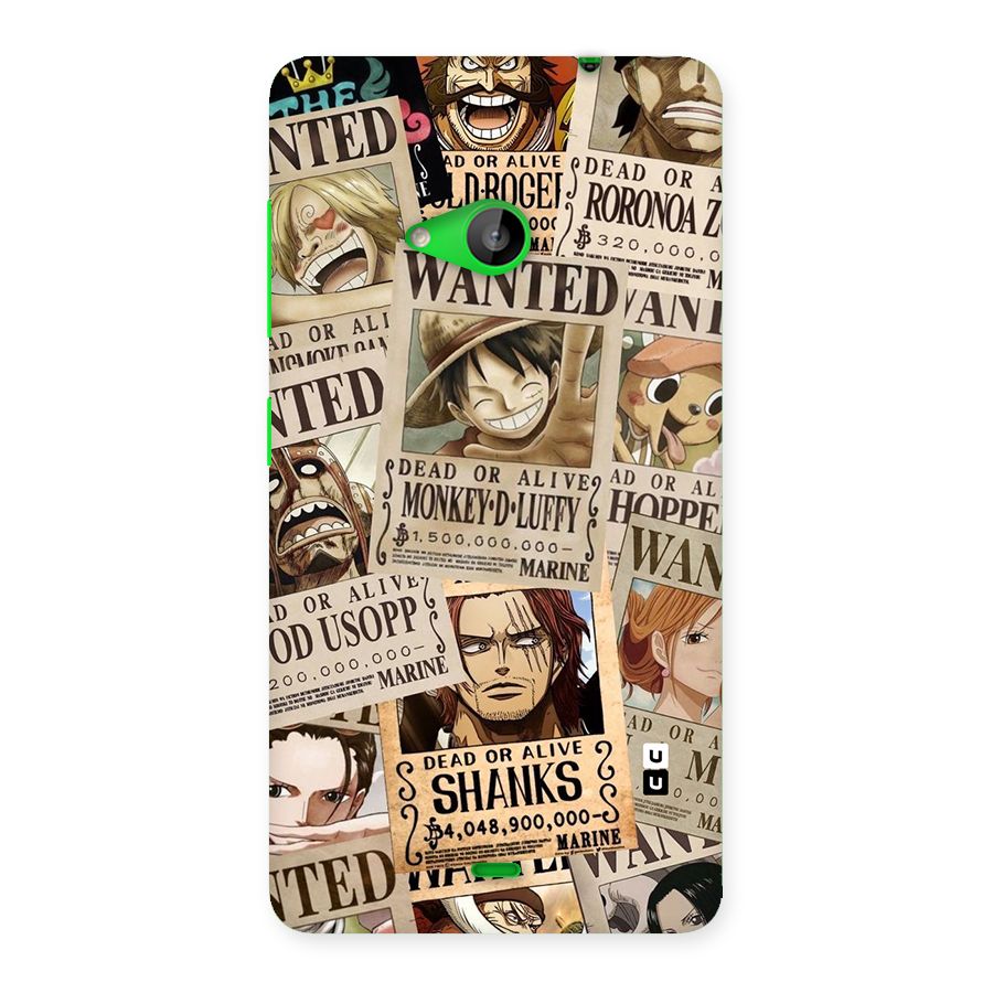 One Piece Most Wanted Back Case for Lumia 535