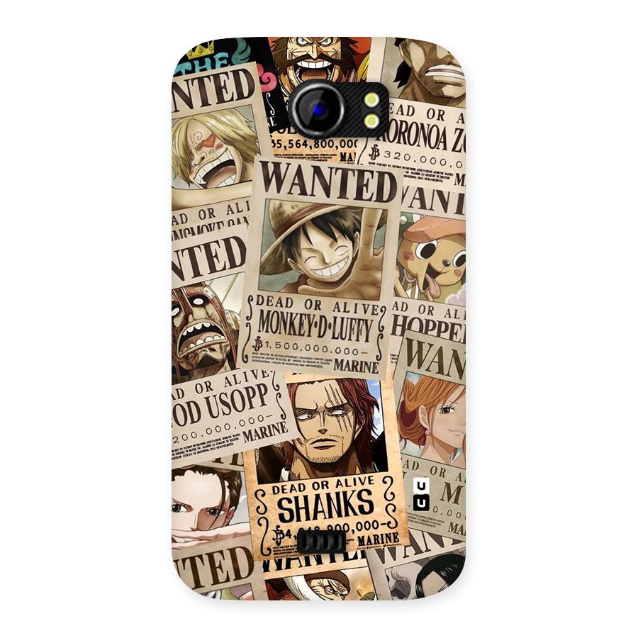One Piece Most Wanted Back Case for Micromax Canvas 2 A110