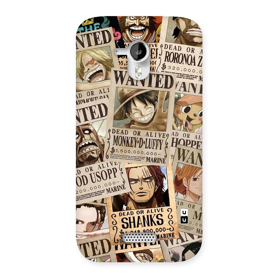 One Piece Most Wanted Back Case for Micromax Canvas HD A116