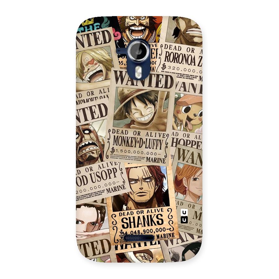 One Piece Most Wanted Back Case for Micromax Canvas Magnus A117