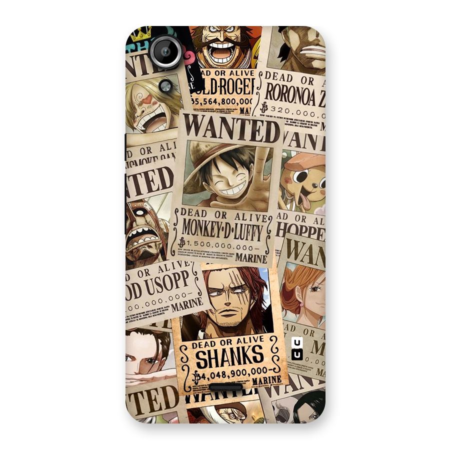 One Piece Most Wanted Back Case for Micromax Canvas Selfie Lens Q345