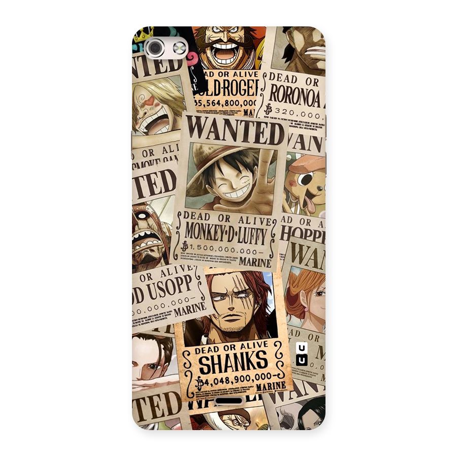 One Piece Most Wanted Back Case for Micromax Canvas Silver 5