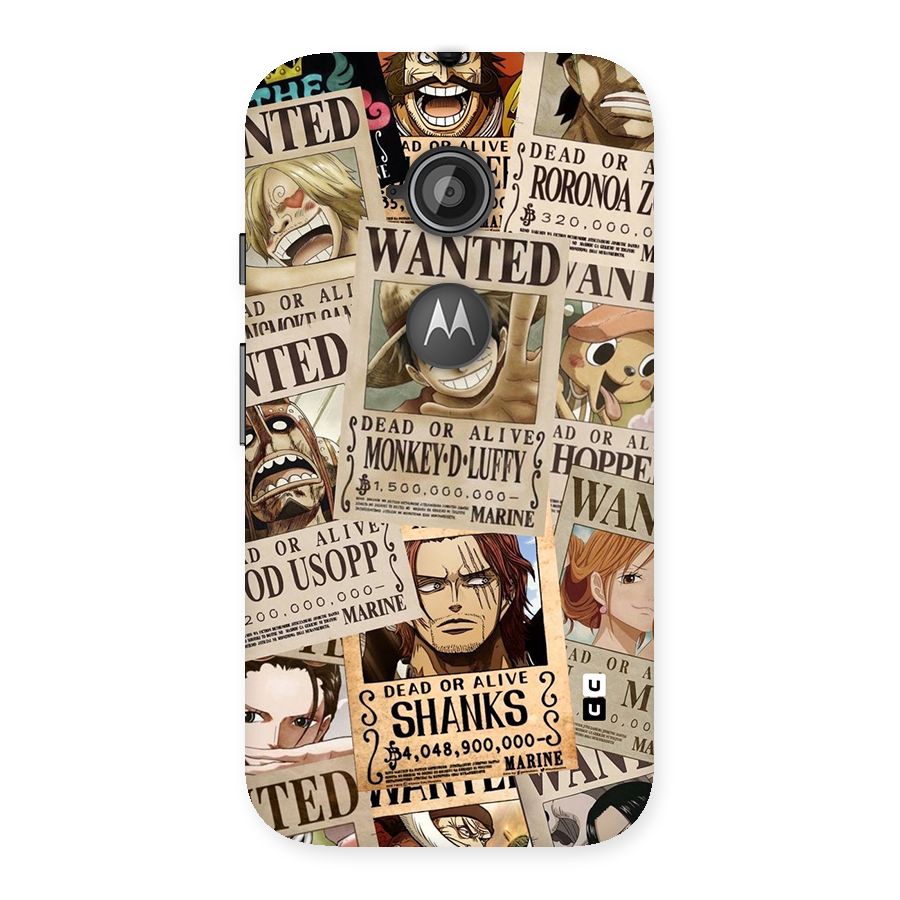 One Piece Most Wanted Back Case for Moto E 2nd Gen