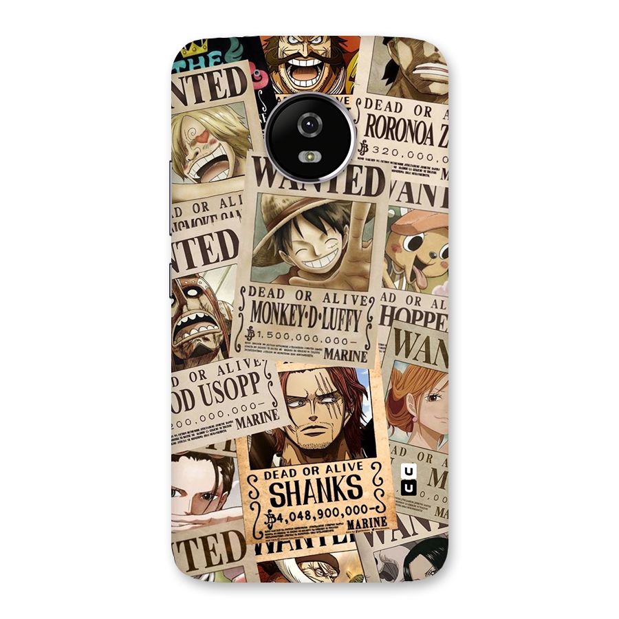One Piece Most Wanted Back Case for Moto G5