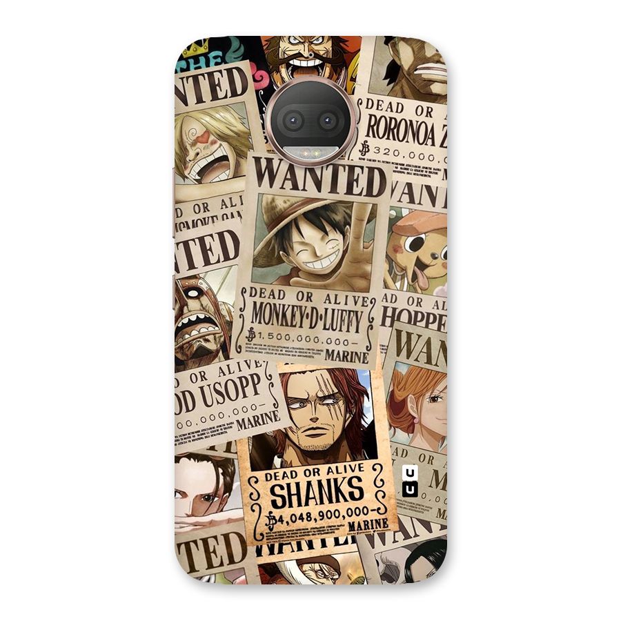 One Piece Most Wanted Back Case for Moto G5s Plus