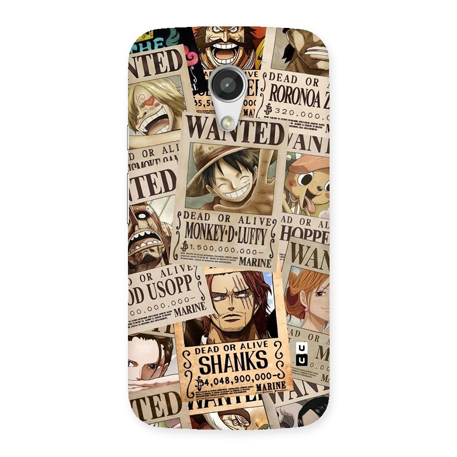 One Piece Most Wanted Back Case for Moto G 2nd Gen