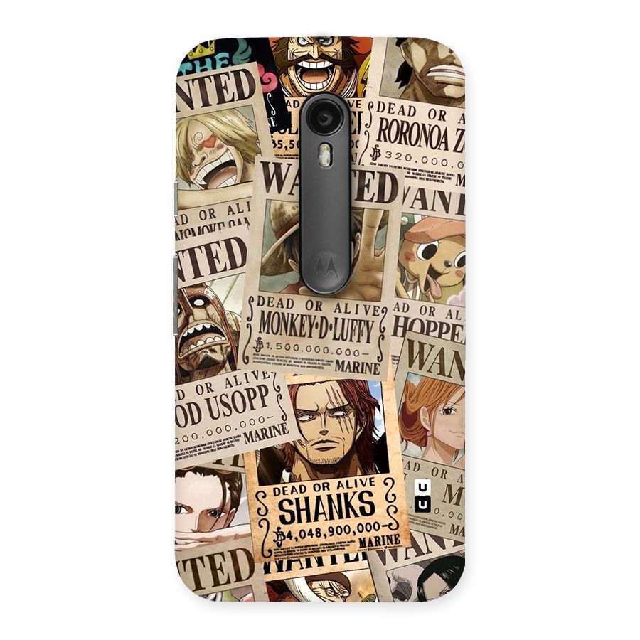 One Piece Most Wanted Back Case for Moto G Turbo